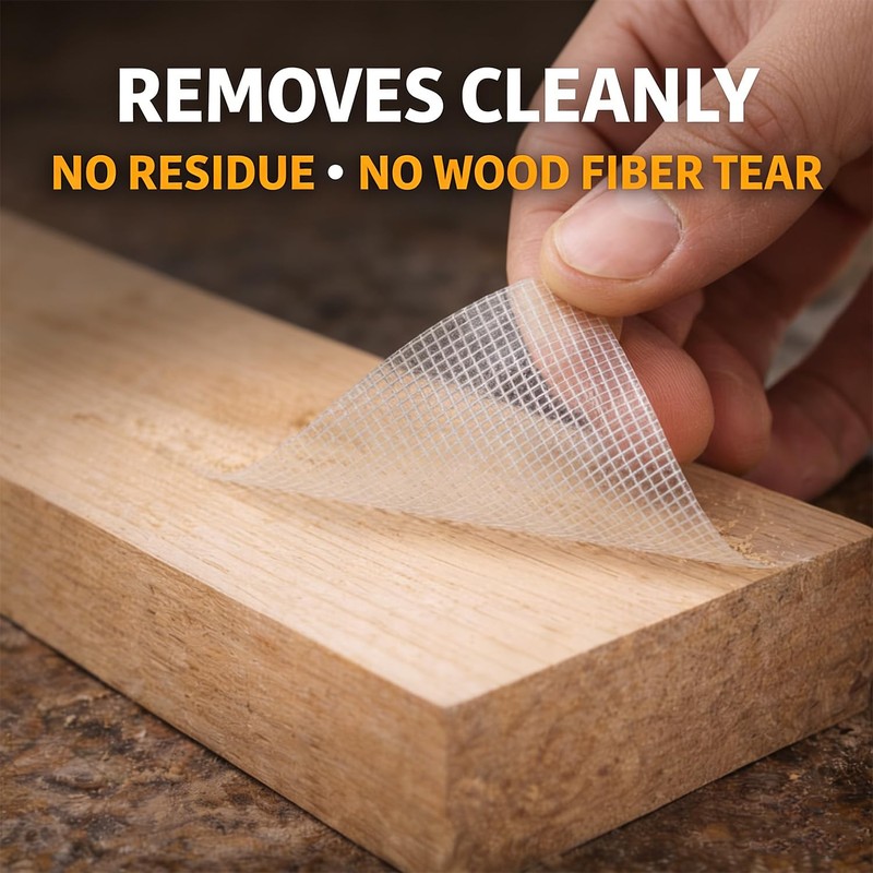SWRT Double Sided Woodworking Tape, Removable Adhesive for Holding Wood