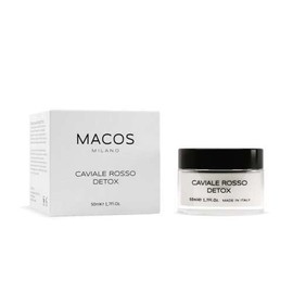 MACOS MILANO Detox Facial Cream Caviale Red 50 ml Anti-Wrinkle Moisturising Natural Lifting Effect Made in Italy