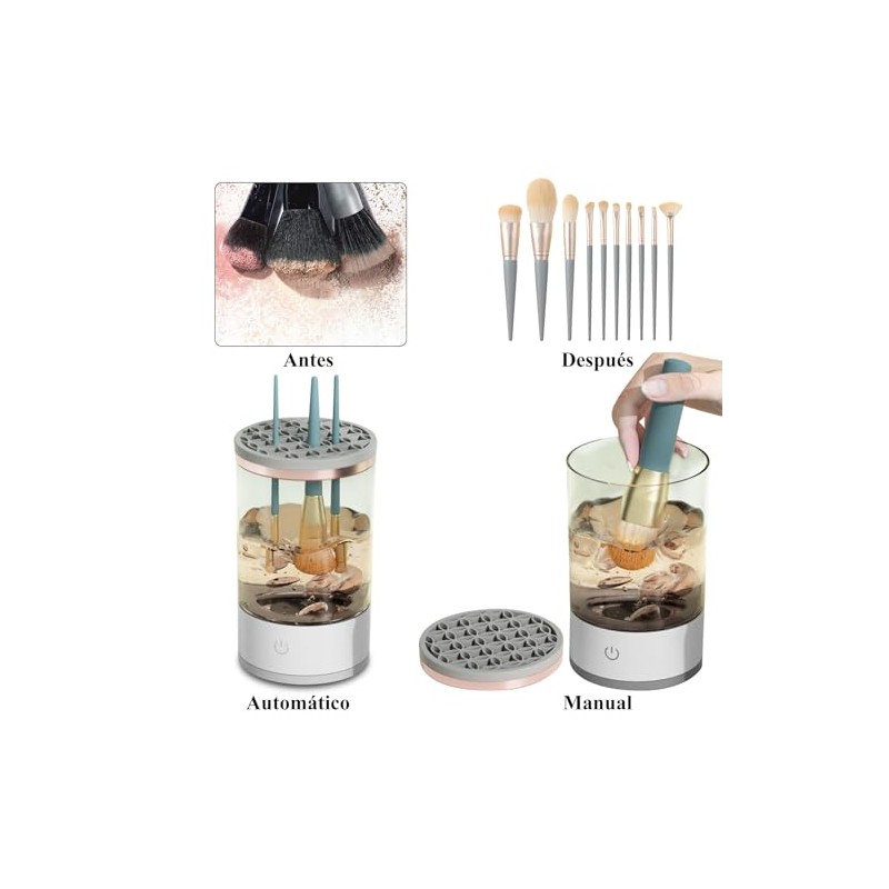 Máquina Limpiadora Automática de Brochas de Maquillaje, Spinner de Limpieza