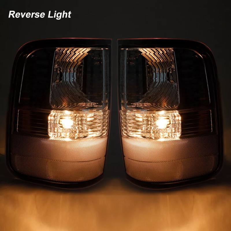 Mayello Chrome Tail Lights W/Bulbs For 2004-2008 Ford F150 F-150