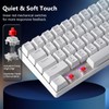 HUO JI 60% Wired Mechanical Keyboard Compact, 61 Keys Red