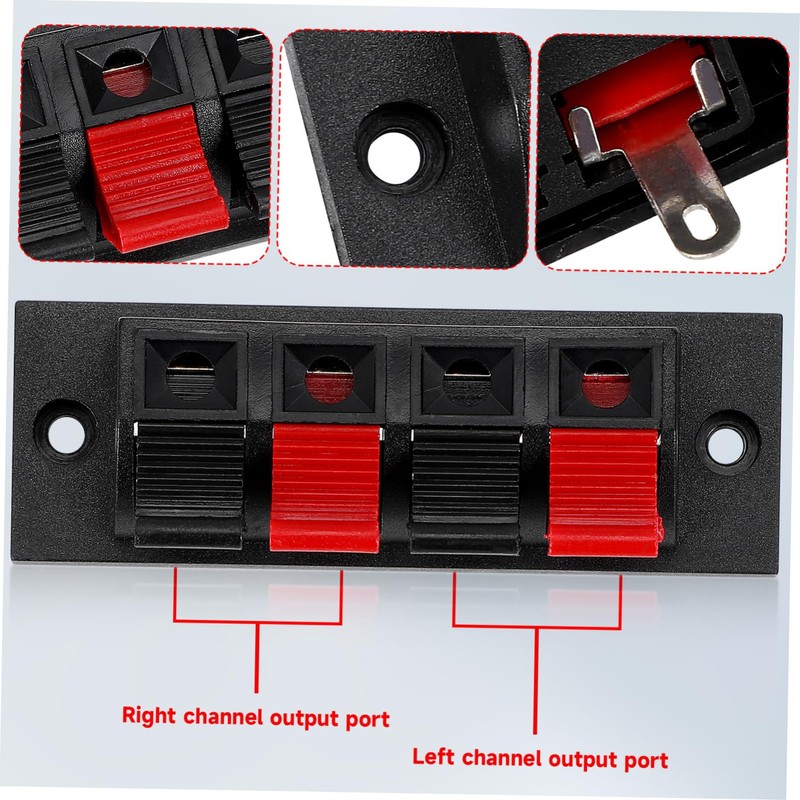 SHOWERORO 10pcs Speaker Box Connectors Loudspeaker Terminal Binding Post for