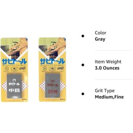 Chukyokenma Grey Rust Eraser For Knives Medium And Fine Grain 2 Piece Set