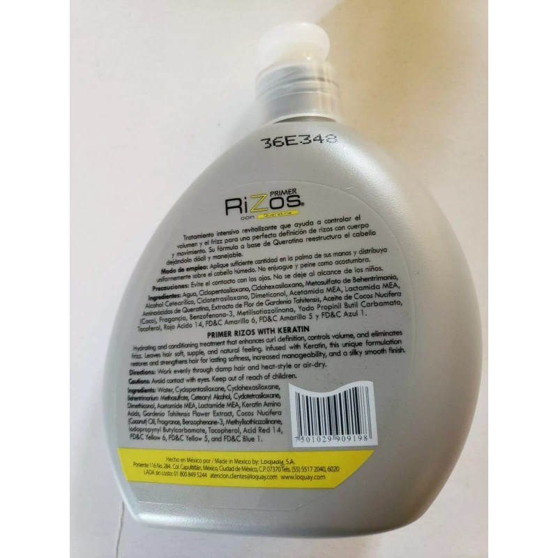 LOQUAY: Curl Defining Créme with Keratin / Crema Para Peinar