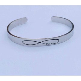 Daughter gift, Mother daughter jewelry, daughter birthday, cuff bracelet, daughter birthday, gift for bride, I'll love you forever like you for always, stacking bracelets, love infinity