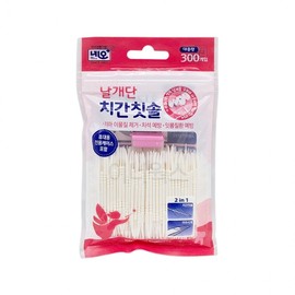 Neo Winged Interdental Brush Bulk Pack (300 Count) Portable Case