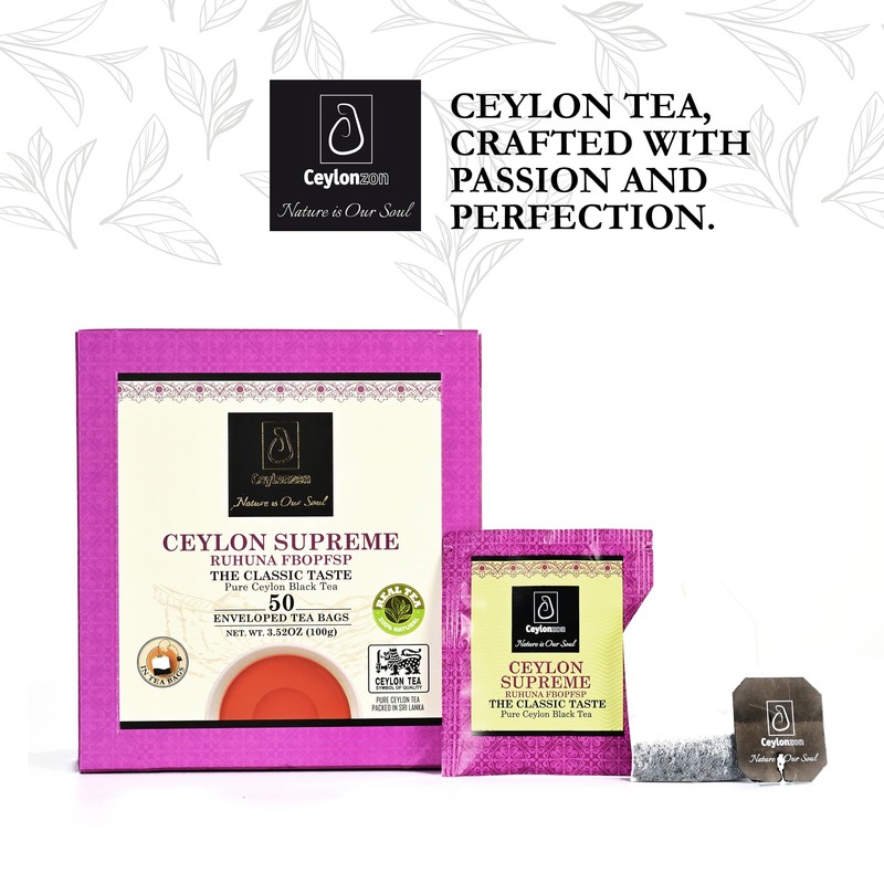 Ceylonzon Ceylon Supreme Flowery Broken Orange Pekoe Fannings Special Tea