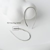 Pull Through Earrings Sterling Silver Wire Open Hoops Threader Earrings