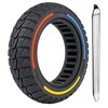 TOCBEUU 9.5x2.5-6.1 Solid Tires for Electric Scooter: Off-Road Replacement Wheels,