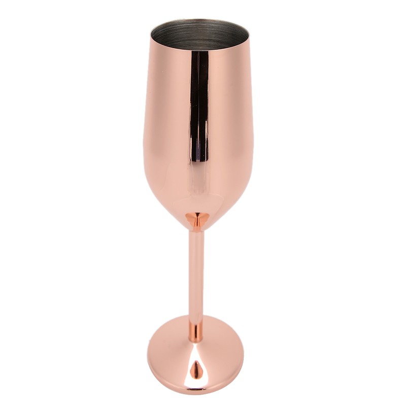 304 Stainless Steel Wine Goblet Champagne Glasses Drinking Cups 220ML