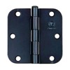 Black Door Hinges 3.5 Inch with 5/8 Inch Radius Penrod