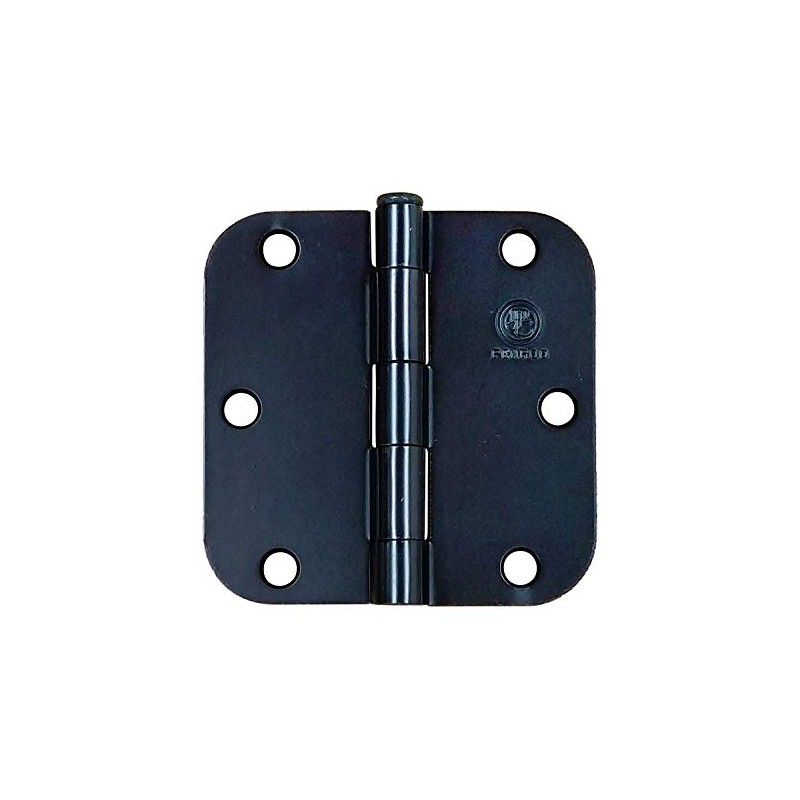Black Door Hinges 3.5 Inch with 5/8 Inch Radius Penrod