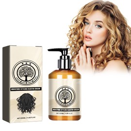 Moroccan Hydrating Styling Cream, Long Lasting Styling, Feuchtigkeitsspendende Stylingcreme, Feuchtigkeitsspendende Elastizität, Lockencreme Für Curly Hair, Marokkanische Lockendefinitionscreme, 100ml