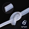 Gump's grocery U Shape Bathroom Seal, Transparent Shower Screen Seal,