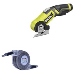 BoxWave Cable Compatible with Ryobi USB Lithium Power Cutter KIT - miniSync - USB-A to USB Type-C, Retractable Cable 5 Pre-Set Lengths Avoid Tangles