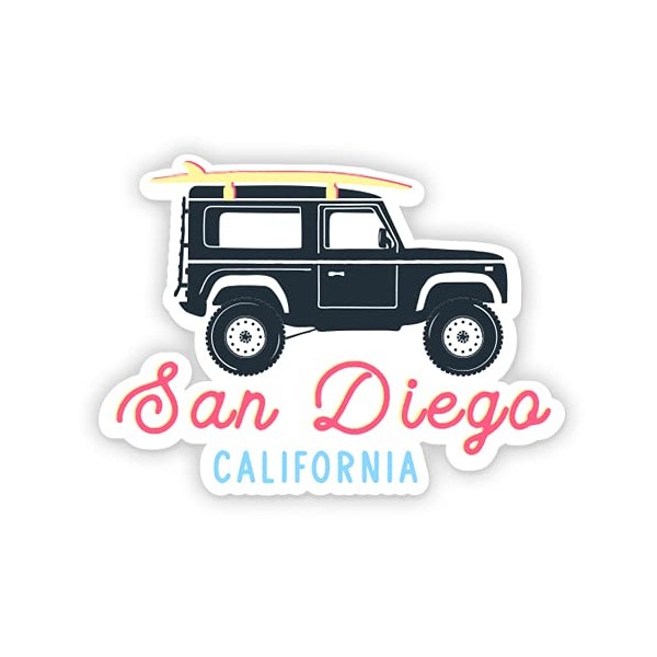 Squiddy San Diego CA - Vinyl Sticker Decal for Phone,