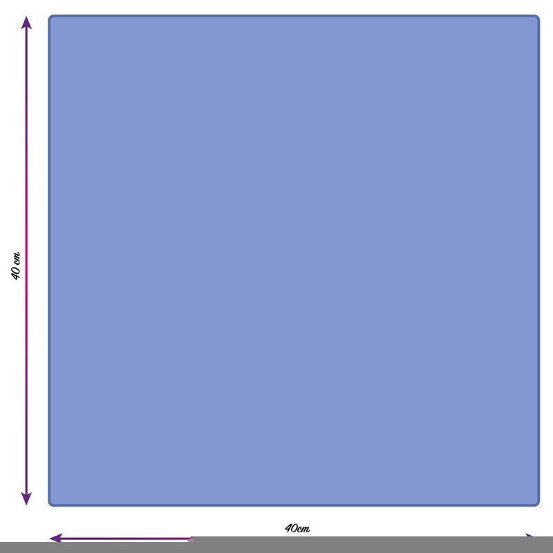 Cosey - 3er Pack, Haushalts- und Putztuch, 40x40cm blau