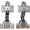 Wake Sangyo NS-4072 C+D Sliding Hinges Inset with Damper Silver
