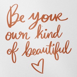 Decal Stickers of Own Kind of Beautiful (Nut Brown) (Set of 2) Premium Waterproof Vinyl Decal Stickers for Laptop Smartphone Car Dirt Bike Wall Room Mason Jar Bathtub - 0j9845NB