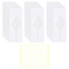 15 Pieces Wardrobe Shelf Divider, 1 Piece Blank Sticker White