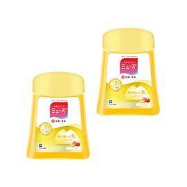 Muse No-Touch Foaming Hand Soap Refill Set, Peach and Rose, 8.5 Fl Oz (250 mL) x 2, Enough for Approx. 500 Washes, Sterilizes and Disinfects, for Use with Automatic Dispenser, Moisturizing Ingredients