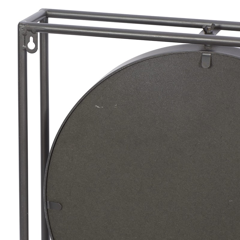 Deco 79 Metal Wall Mirror with Grid Frame, 52" x