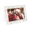 Shot2go Pack of 6 Christmas Photo Cards Gold Snowflake -