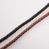 CHROME CRANE WB007 Men's Leather Wallet Chain Stylish Braided Mesh