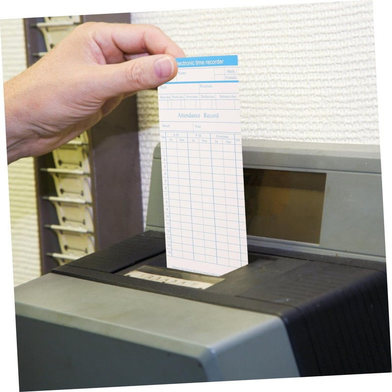 Operitacx Sheets for Office 100 Sheets English Edition Employee Time