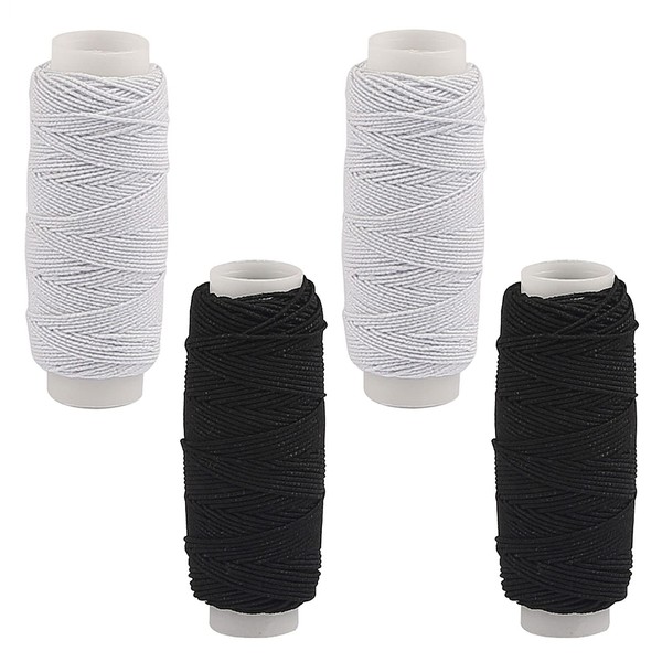 4Pcs Shirring Elastic for Sewing Elastic Thread Shearing Elastic Spool