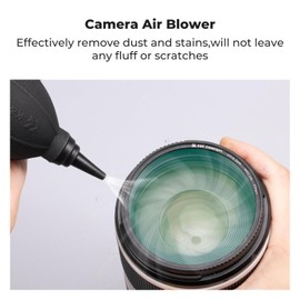 K&F Concept 15-in-1 Camera Lens Cleaning Kit for DSLR, Cell Phones - Air Blowing, Wipes*10, 15ml Cleaning Cloths, Vacuum Cloth*2, Lens Pen