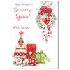 doodlecards Someone Special Christmas Card Heart Decorations Medium Size Christmas