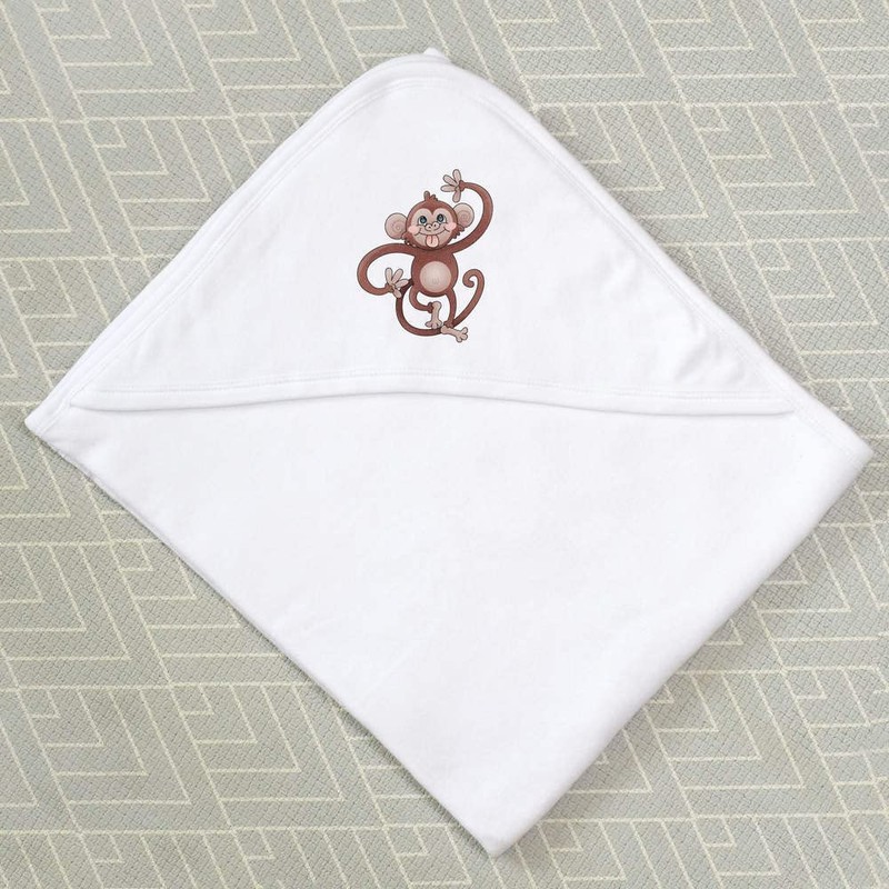 'Cheeky Monkey' Baby Hooded Towel (HT00009019)