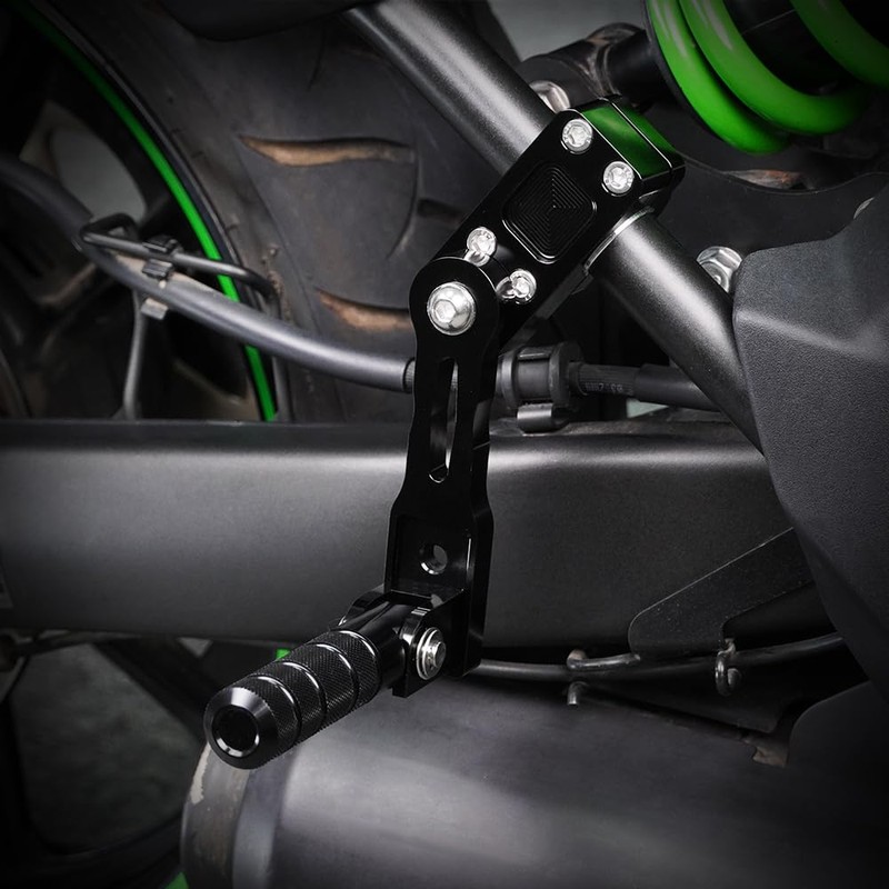 Xitomer Adjustable 22-28mm Black Aluminum Passenger Footpegs for Vulcan 650