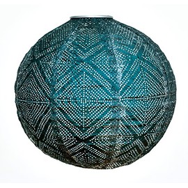 Allsop 31407 Soji Stella Boho Handmade LED Outdoor Solar Lantern, 12X12, Ink