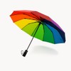 Rare 12 Rib Rainbow Umbrella Automatic Compact - 50MPH Strong