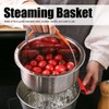MultiFunctional Stainless Steel Rice Steaming Basket Vegetable Cleaning Fruit Basket