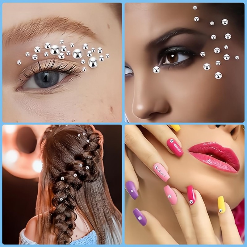 NOPKESV Pack of 3 Lip Studs, Fake Nose Studs, Eyebrow