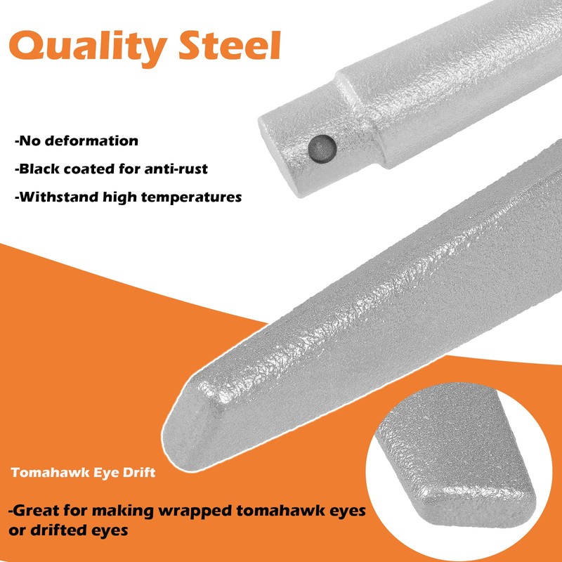 Knifemakers Tomahawk Eye Drift Mandrel Blacksmith Tool Blacksmith Hammer Eye