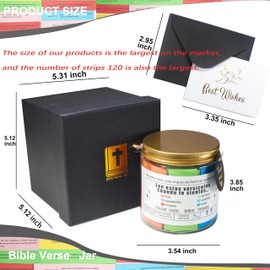 Leeme Cuando te Sientas Versículos en Español(120pcs),Frasco de Versículos Bíblicos en Español,Inspirational Bible Verse in Jar Spanish Version,Biblical Gifts in Spanish,Regalos Cristianos para Mujer