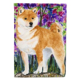 Caroline's Treasures SS8061GF Shiba Inu Flag Garden Size, Small, Multicolor