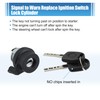 QUARKZMAN 1 Set Ignition Switch Steering Lock Cylinder with Key