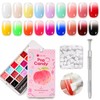 18 Colors Sponge Paint Patting Gel Polish & Tools Kit