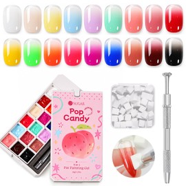 18 Colors Sponge Paint Patting Gel Polish & Tools Kit Ombre Nail
