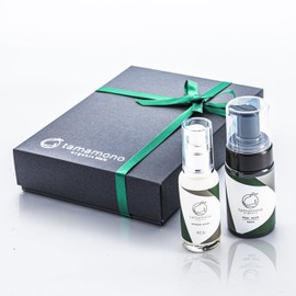 Tamamono Organic Men's Cosmetics, Skin Care, Gift Set, 2 Types [Serum, Facial Cleansing], Paper Bag Included, Father's Day, Birthday, Gift, Men's Beauty