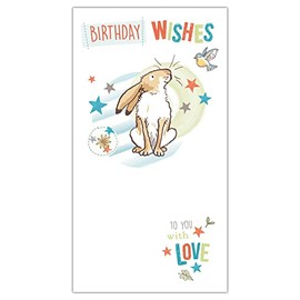 Guess How Much I Love You Birthday Card, Childrens Birthday Card For Birthday Celebration, Card For Kids
