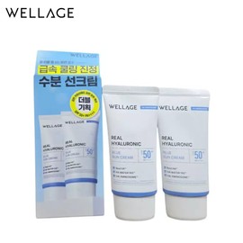 Wellage Hyaluronic Acid Sun Cream Sun Cream Moisture Non-sticky, non-sticky, pretty face applied to the body Dermatology / 웰라쥬 히알루론산 선크림 썬크림 수분 백탁없는 끈적이지않는 몸에 바르는 예쁜 얼굴 피부과