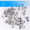 Hejo Pack of 60 Rivet Nuts M6 Rivet Nuts Stainless