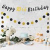 LASKYER Happy 93rd Birthday Bunting Banner with Black & Gold