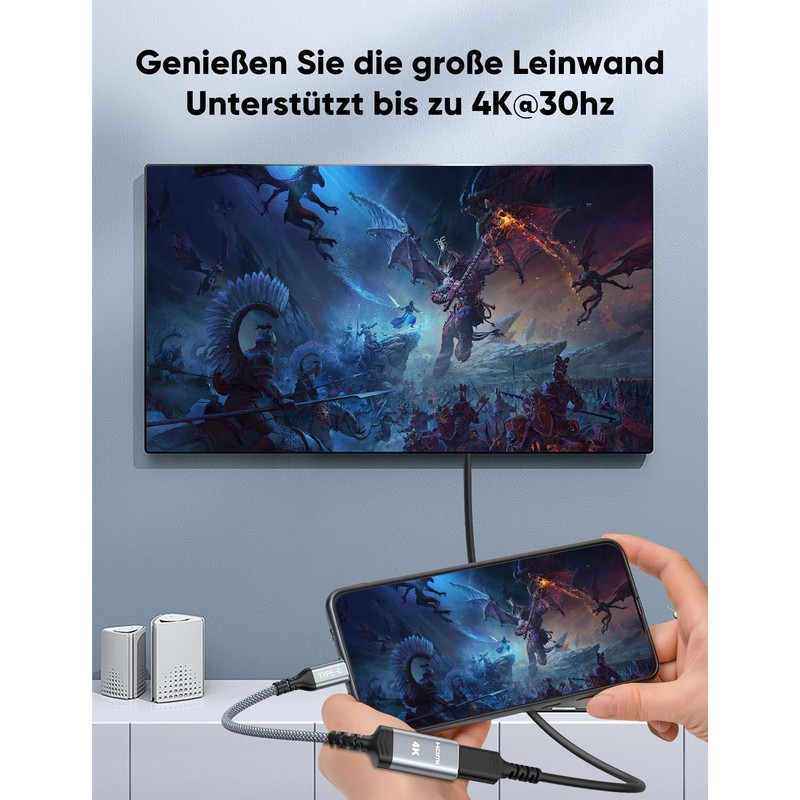 Highwings USB C HDMI Adapter 4K